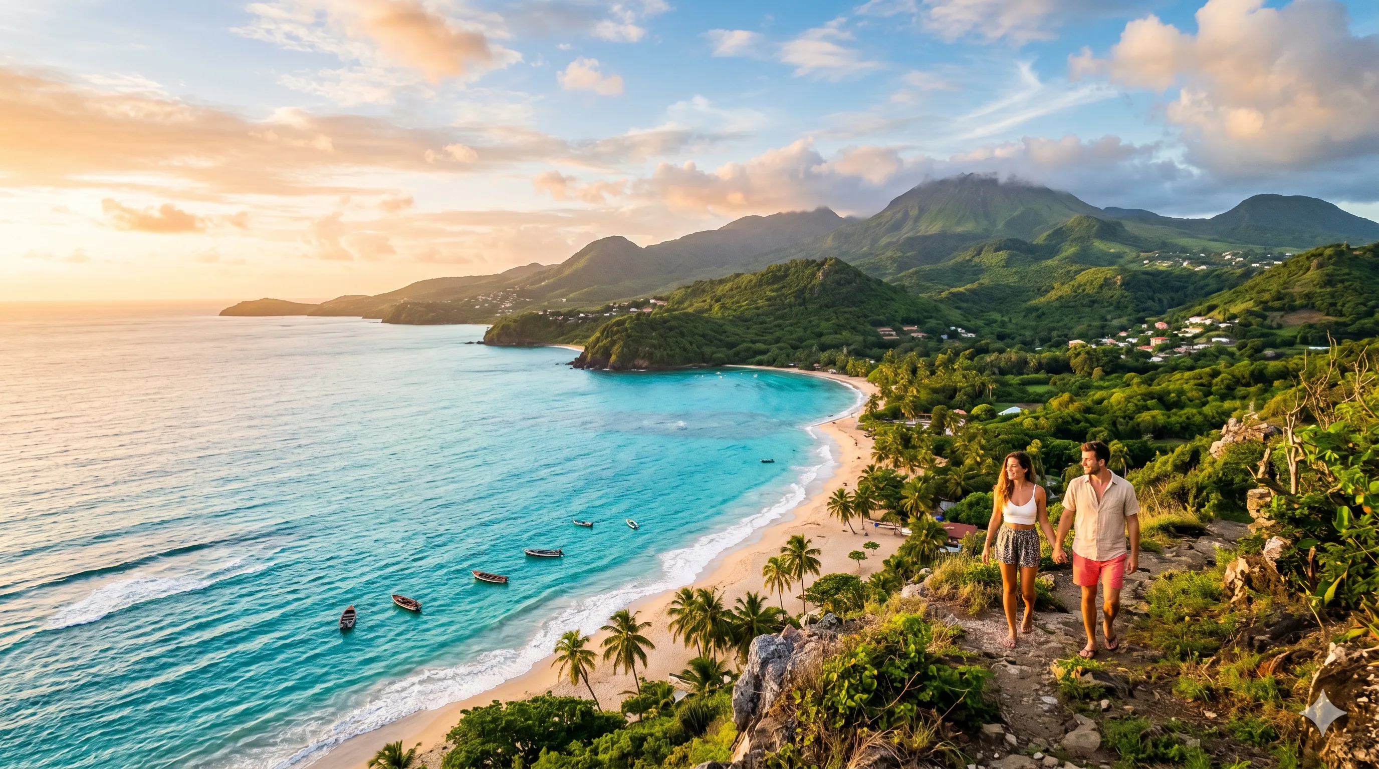 Paysage paradisiaque de la Guadeloupe