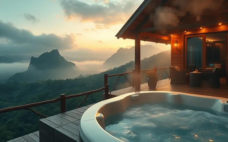 Bungalow avec Jacuzzi et Vue Montagne Guadeloupe : Le Luxe Vert de Basse-Terre