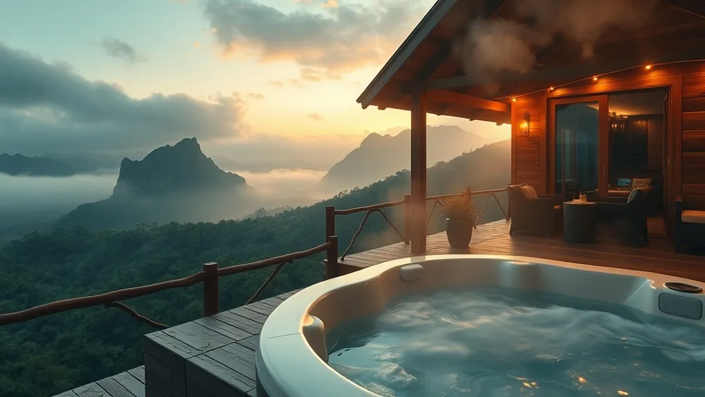 Bungalow avec Jacuzzi et Vue Montagne Guadeloupe : Le Luxe Vert de Basse-Terre